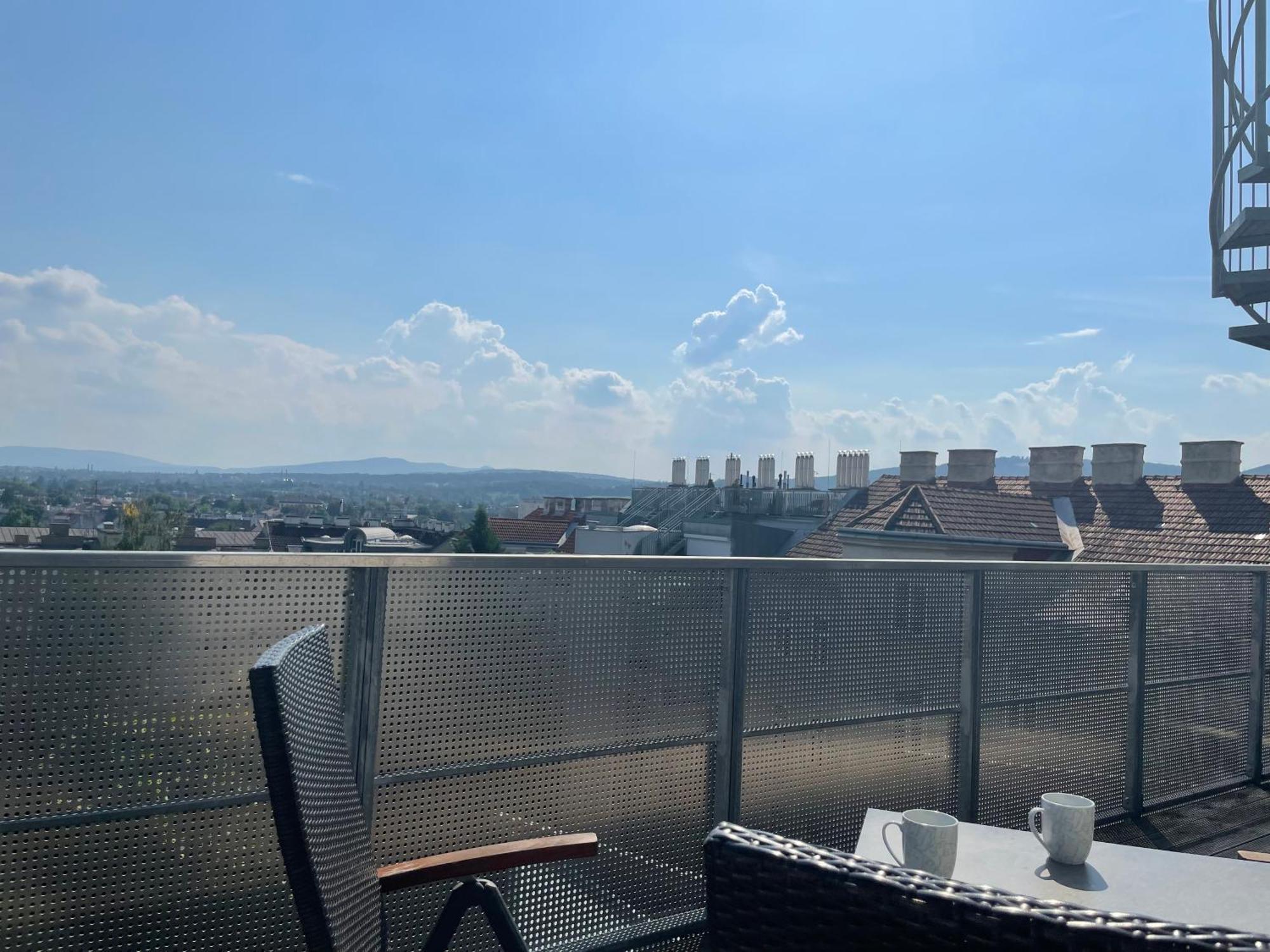 Apartament Rooftop Terrace- Panoramablick Ueber Wien Zewnętrze zdjęcie