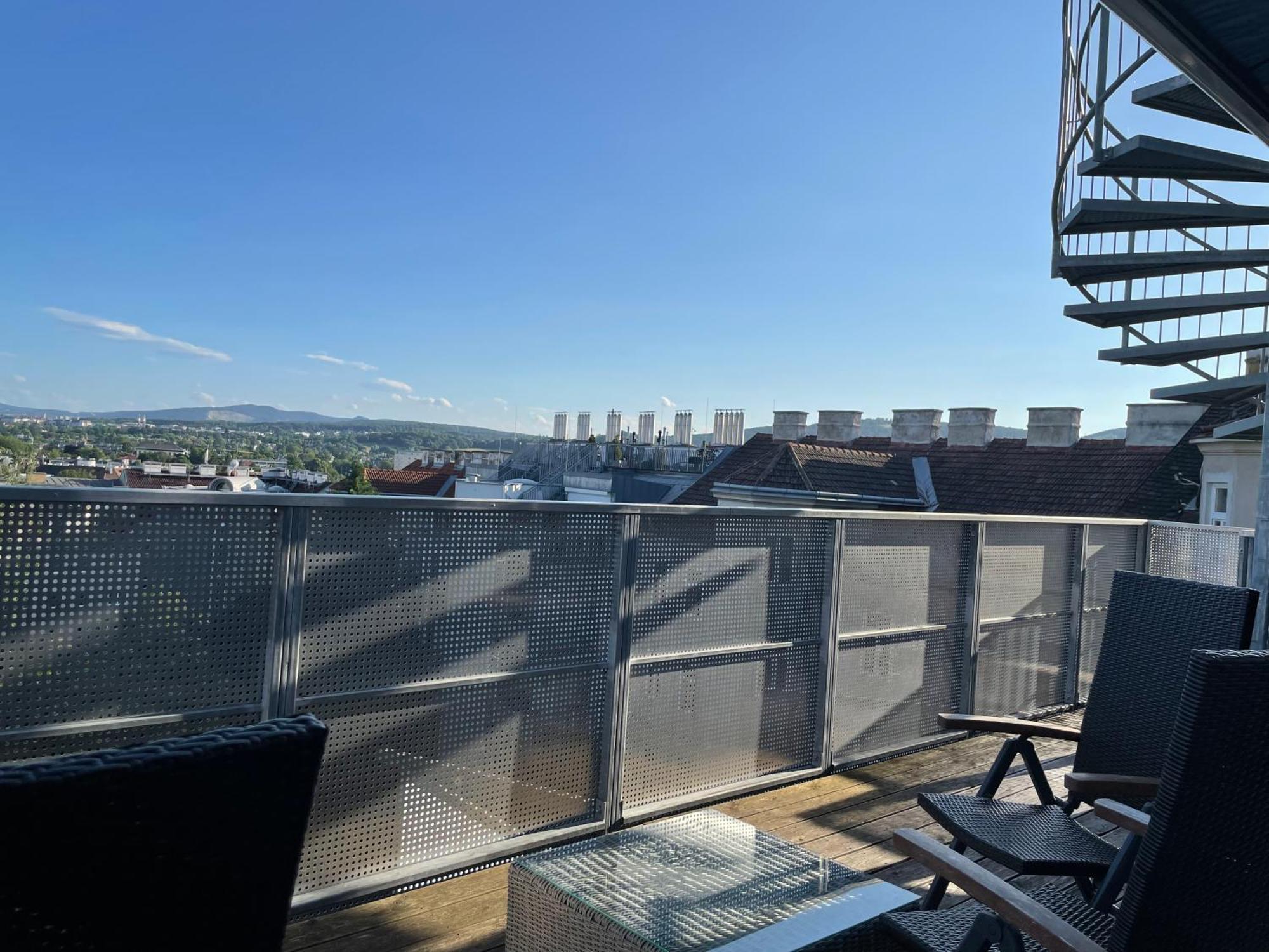Apartament Rooftop Terrace- Panoramablick Ueber Wien Zewnętrze zdjęcie